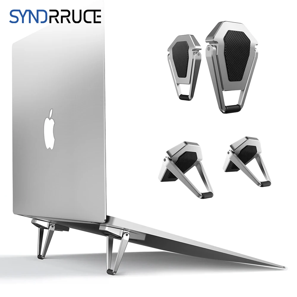 

Portable Notebook Holder Metal Foldable Laptop Stand Base Non-slip Bracket For Macbook Pro Air Lenovo Computer Accessories