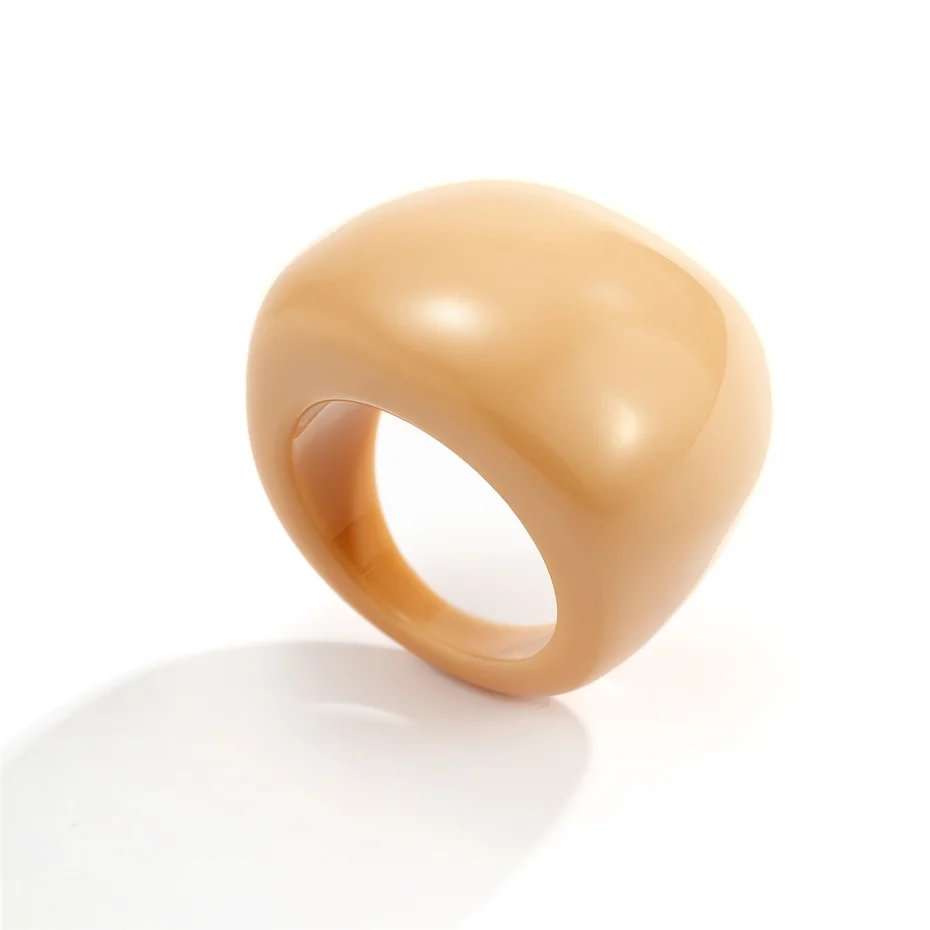 Ingemark Korea Neue Bunte Transparente Acryl Strass Harz Ring Geometrische Offene Ringe für Frauen Mädchen Partei Schmuck 2021 – Detail 11