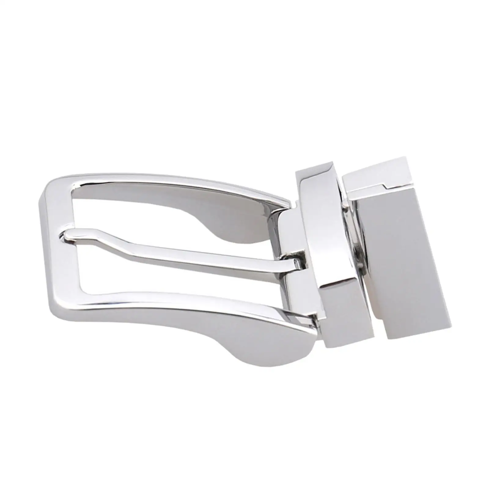 Metal Belt Buckle, Pin Belt Buckle Reversible, Business Casual Mens Belt Accessories, Classic for Leather Strap Replacement