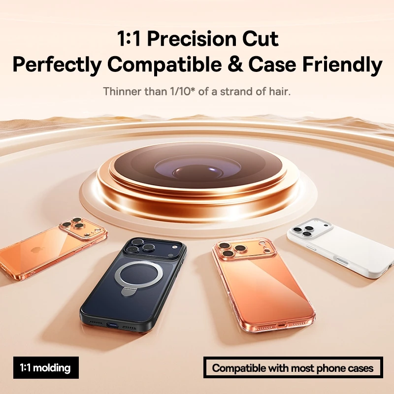 Baseus Lens Screen Protectors for iPhone 17 Pro Max 17 Air 17 Pro Anti-Reflection Clear Display Corning Tempered Glass Lens Film