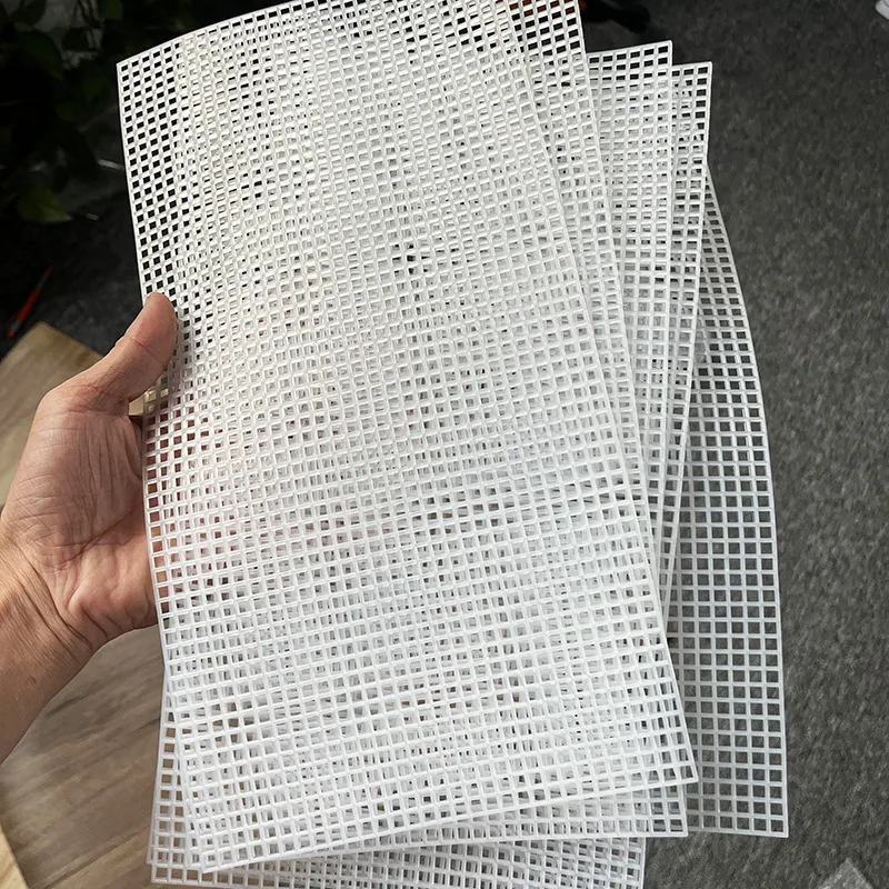 Handmade plastic mesh piece knitting yarn Cross-stitch mesh part diy mesh cloth bag material