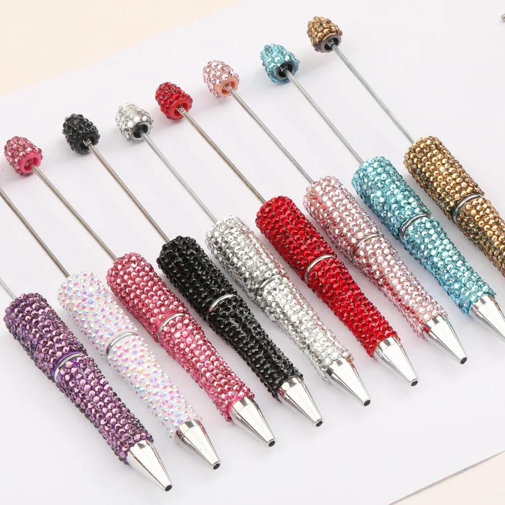 Cordial Design 20Pcs 14*149MM Jewelry Findings & Components/Beadable Pen Findings/Plastic Pens/DIY Beaded Rhinestone Pen #16428 - cordial