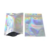 100 Pcs Glitter Heat Seal Aluminum Foil Ziplock Bags Flat Zip Lock Retail Package Bag Plastic  Foil Zip Bags Free Shipping 2