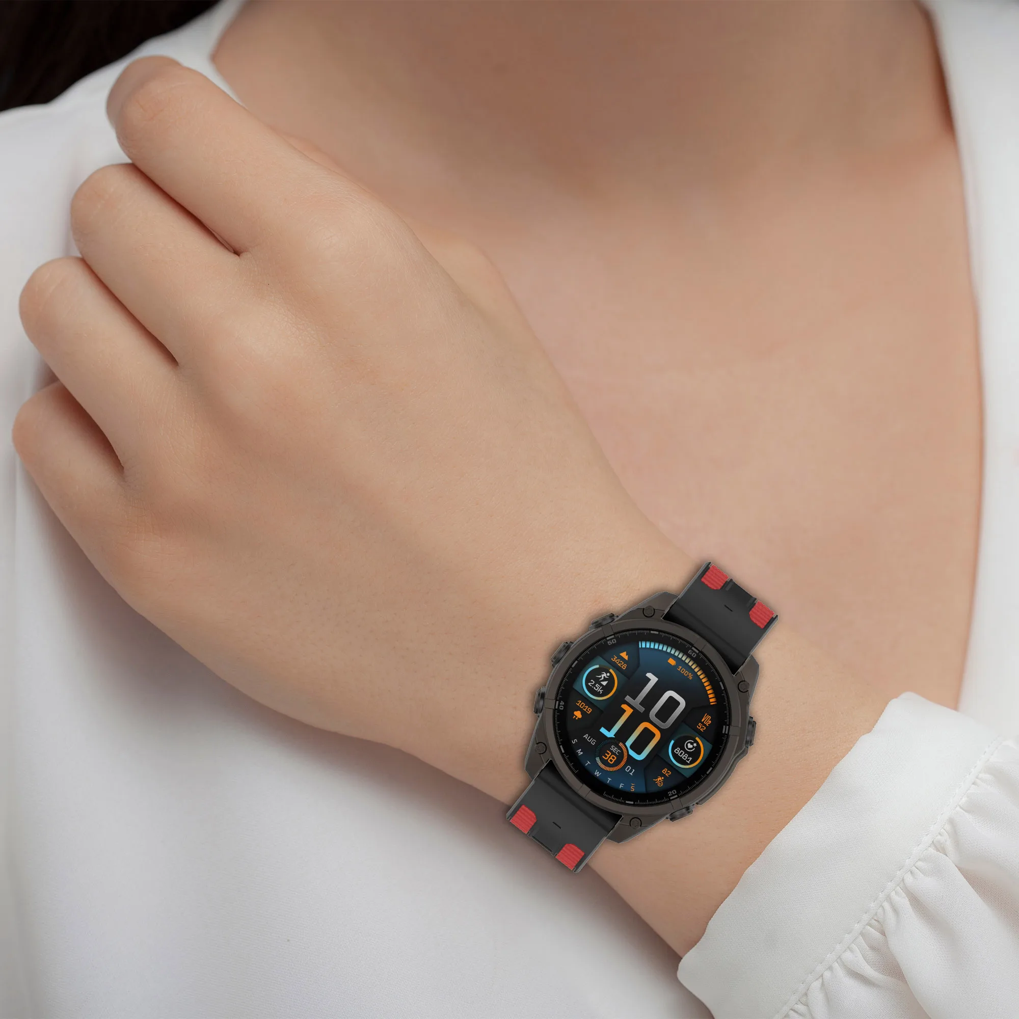 Silicone Quick Fit Sports Strap, 22mm & 26mm, for High-Performance Watches