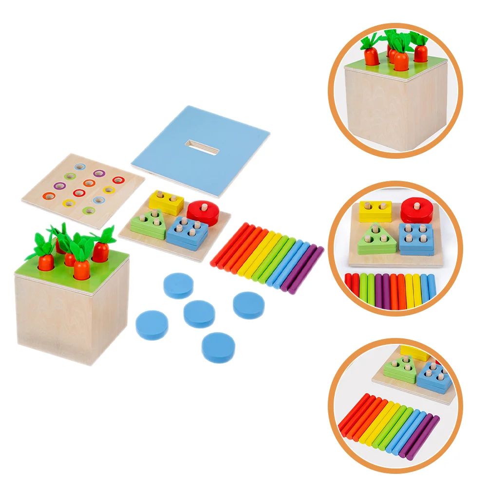 1 Set of Interesting Children Learning Toys Baby Wooden Toys Teaching Aids Playthings baby toy children toys kids enlightenment teaching aids puzzle wooden educational