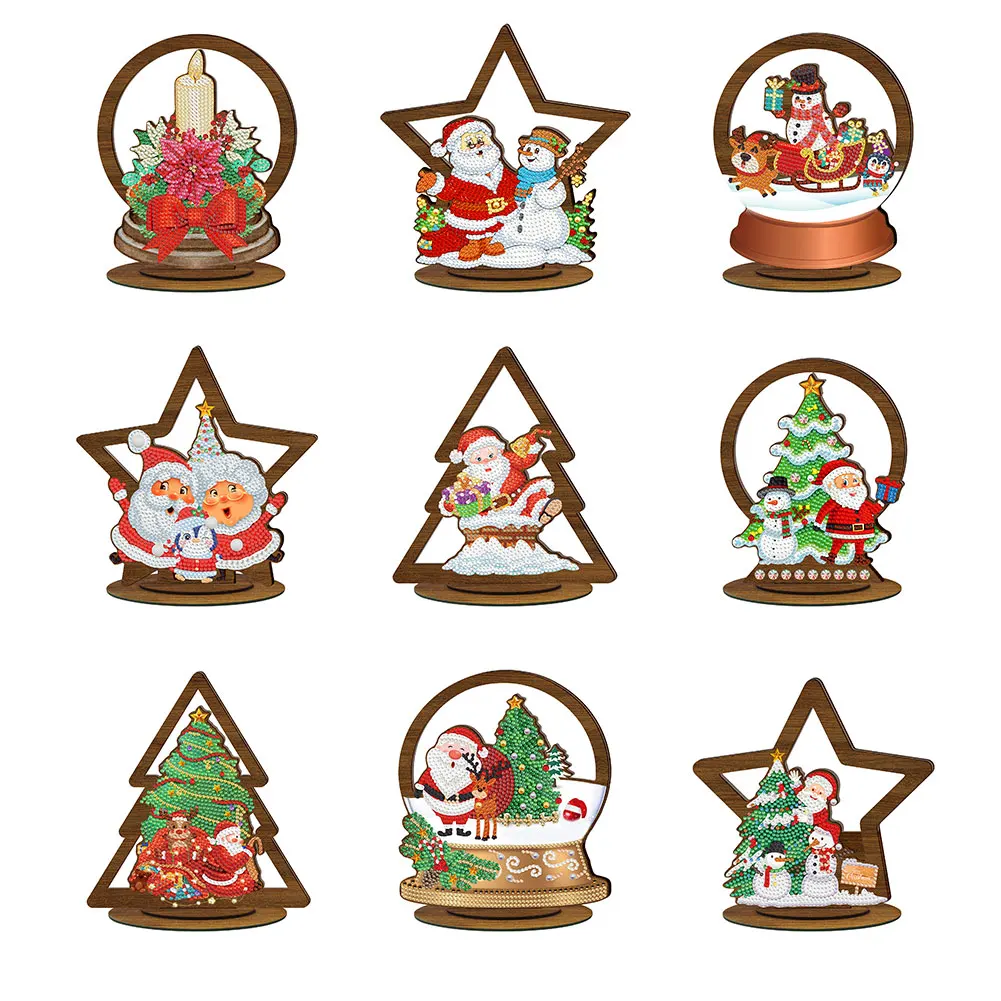 Diamond Painting Christmas Tree Ornaments  Diamond Art Christmas Ornaments  - 10 Gift - Aliexpress