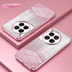 Sleek Soft TPU Bling Glitter Slim Protective Back Cover Case for OnePlus 8 (Pink)