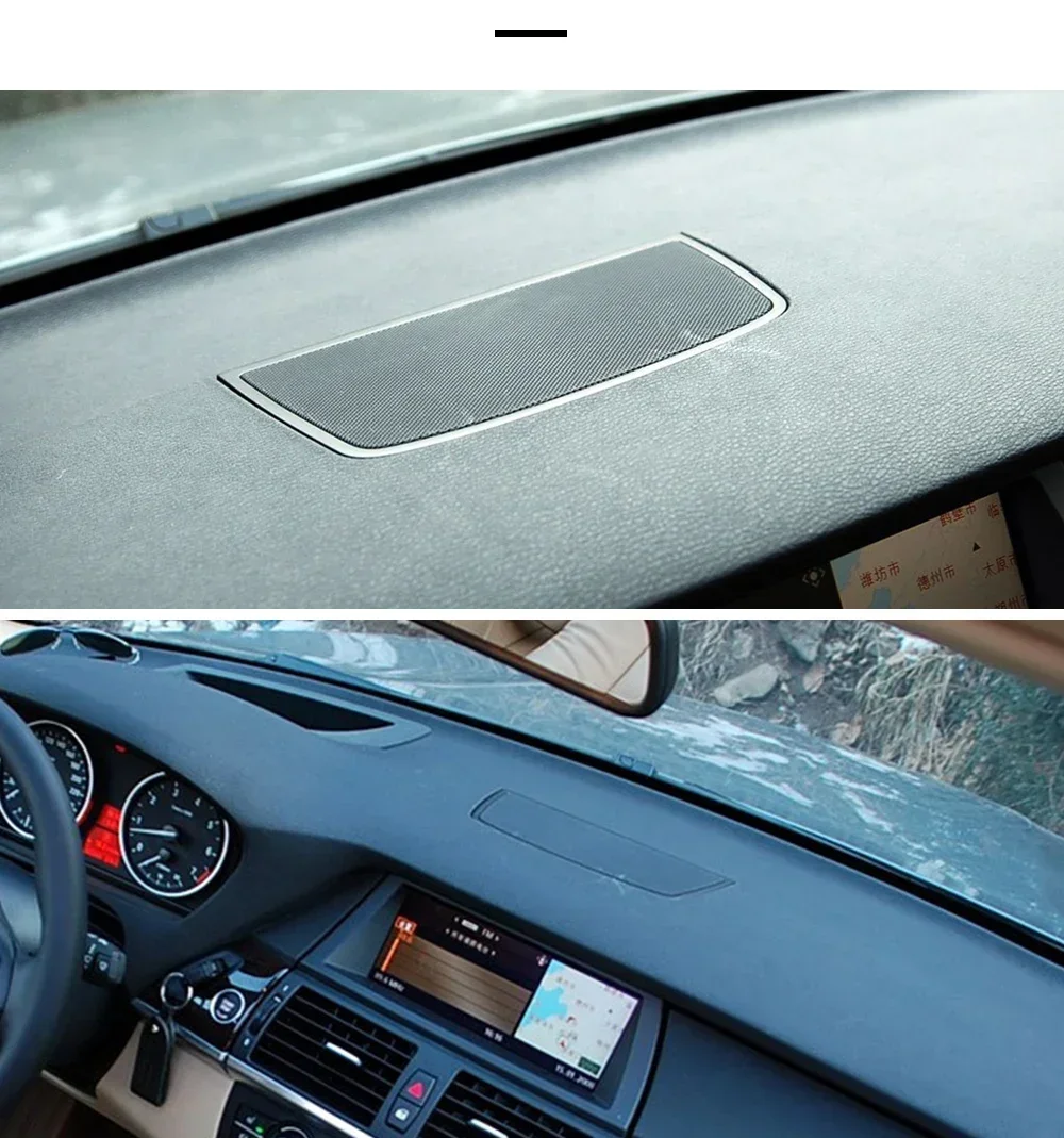 Zentrales Steuergerät Panel Lautsprecher Armaturen brett Lautsprecher abdeckung Gitter für BMW x5 e70 x6 e71 e72 Serie 51457161796 – Detail 6