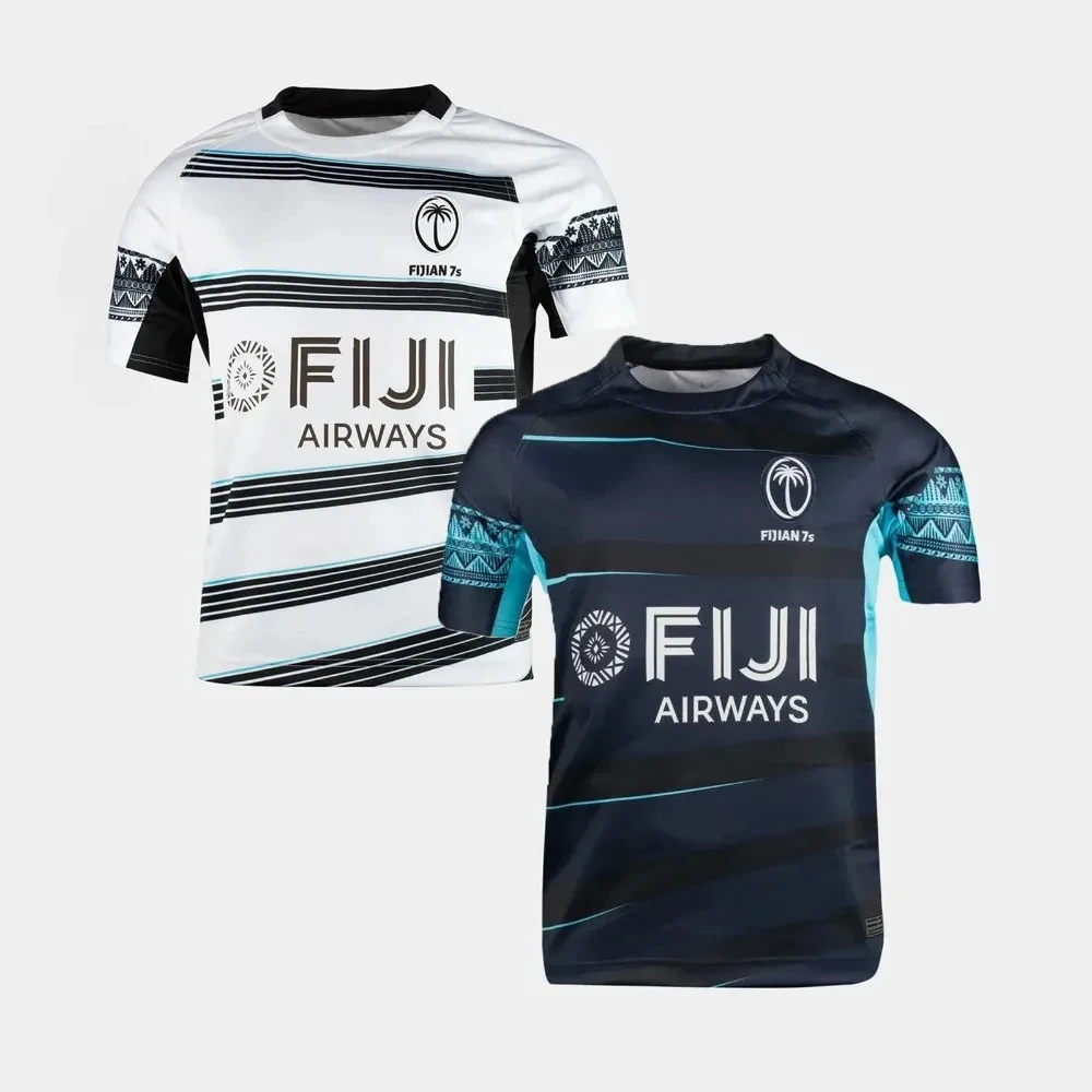 Rugby Jersey Men's Fiji 7S Round Neck Top