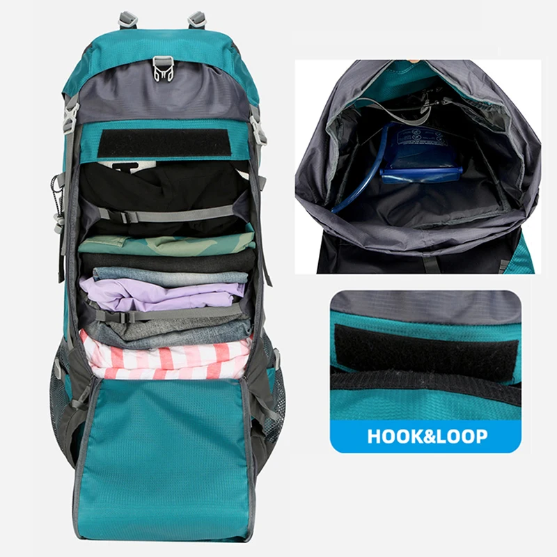 70L Outdoor Mountaineering Backpack Hiking Travel Camping Trekking Bag Large Capacity Multifunctional Sturdy Durable Luggage 3
