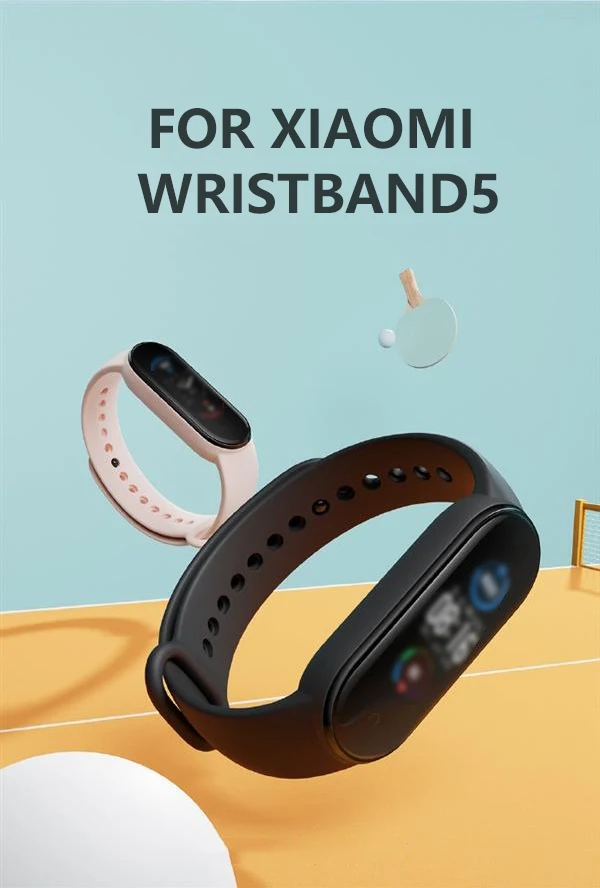 NEU geeignet für Xiaomi Mi Band Mi3 Mi4 Mi5 Mi6 Mi7 Mi8 Buntes Silikon-Ersatz-Sportarmband – Detail 1