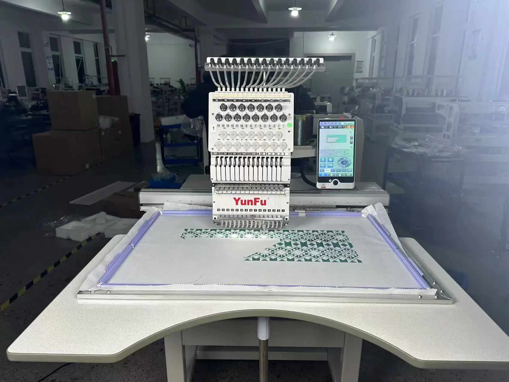 Dahao A15 Pro Industrial Single Head 800*500mm Embroidery Machine Automatic Digital 1200 RPM Computerized 2 Years Warranty 2