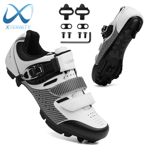 Zapatos de ciclismo profesionales para hombre, zapatillas de bicicleta de  montaña, calas planas SPD, autoblocantes para exteriores, talla grande 48 -  AliExpress