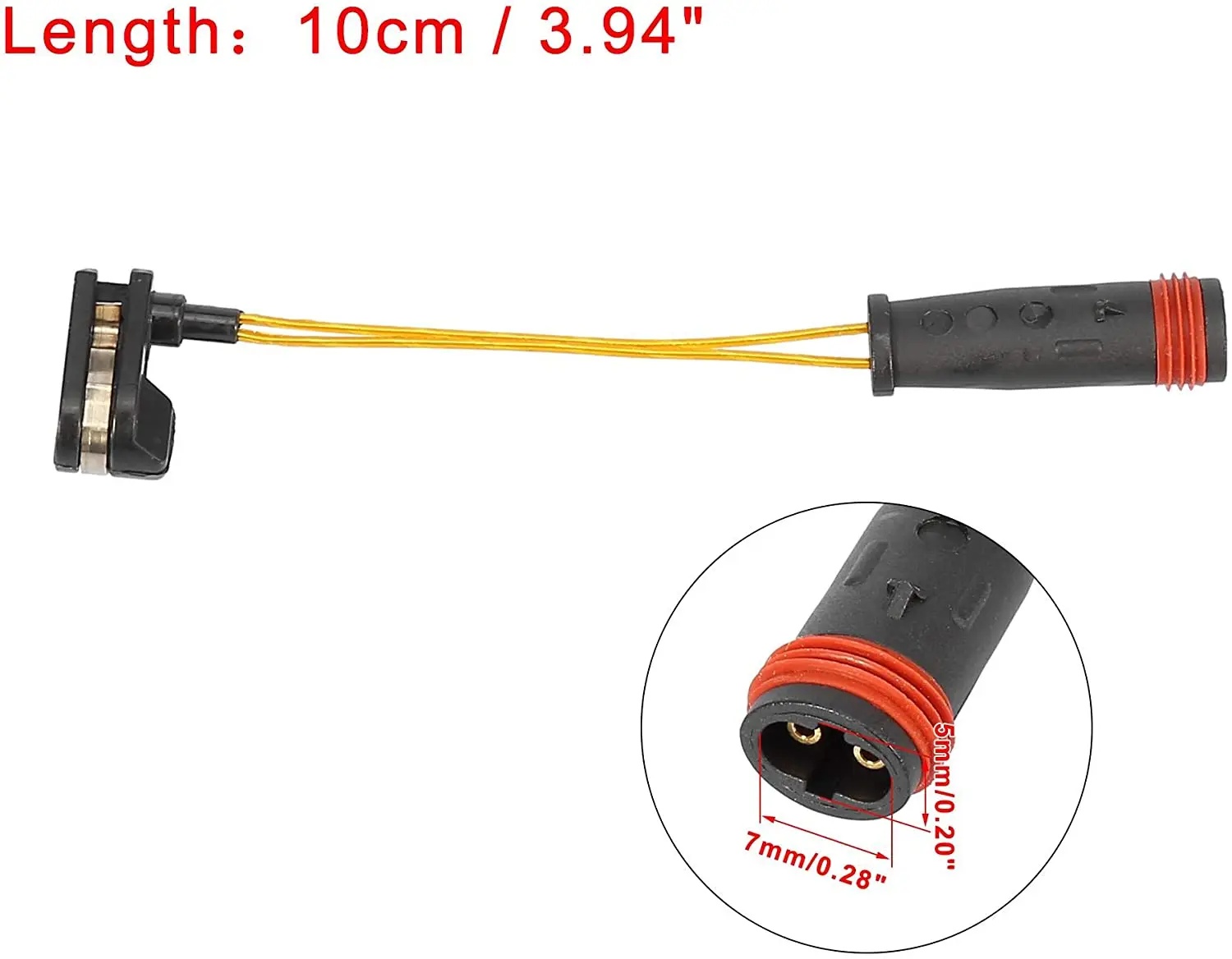 3.94in Car Front Rear Brake Pad Electronic Wear Sensor Indicator for Mercedes-Benz W220 W203 W211 W221 W204 2115401717