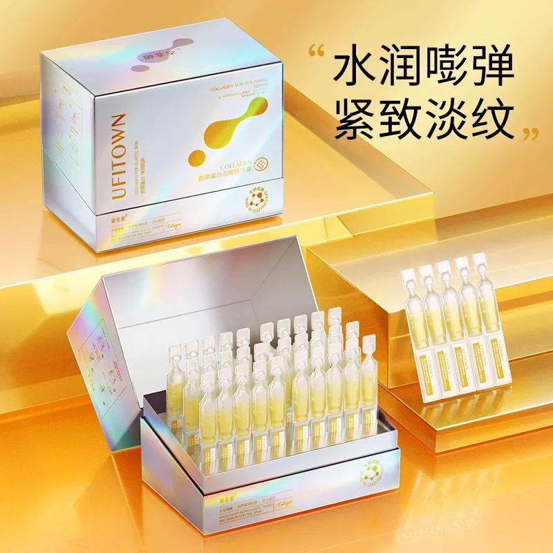 Collagen for Elastic Skin Serum Set 30pcs Hyaluronic Acid Moisturizing Anti-wrinkles Hydration Nourishing Anti-aging Skin Care