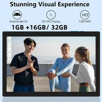 Venturer 10.1" HD Android 8.1 Tablets Laptop Bluetooth 1GB RAM 32GB ROM Wi-Fi Tablet 1280 x 800 IPS MT8167 Quad Core Dual Camera 1