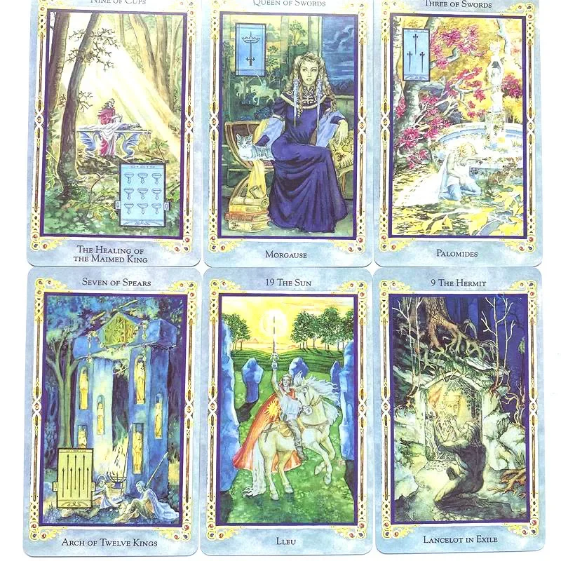 Fast Ship For The Legend Arthurian Tarot Cards English PDF Guidebook Tarot Deck Board Game Fate Divination for Adult Family Gift 2