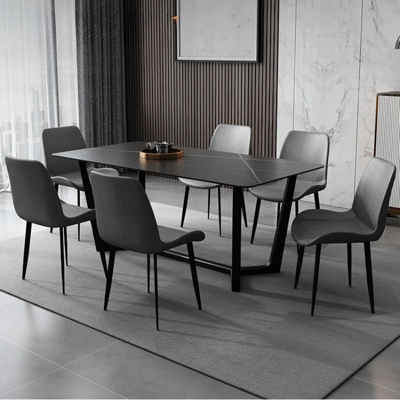 

Slate Modern Dining Tables Kitchen Nordic Design Living Room Dining Tables Coffee Luxury Tavolo Pranzo Home Furniture SR50DT