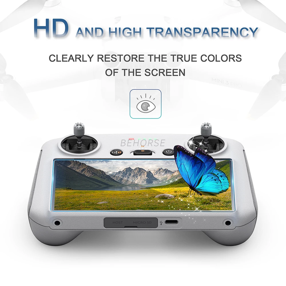 Tempered Glass Protective Film For DJI RC/RC 2 Screen Remote Controller Screen Protector For Mavic 3/Mini 3 Pro/Air 3/Mini 4 Pro Screen Protector Protective Film
