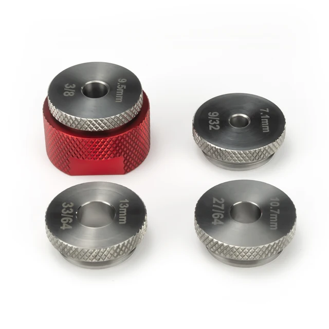 Drill Jig for 1.3” OD K Cup D Cell Solvent Trap with End Caps