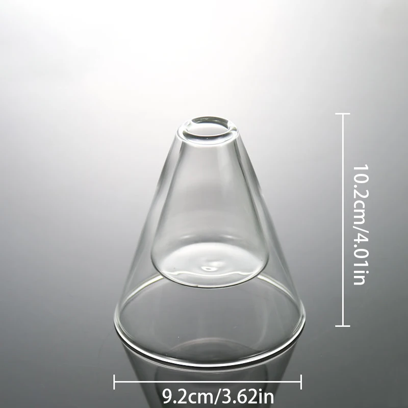 Wood scent diffuser aroma diffuser sticks Double Layer Transparent Aromatherapy Diffuser Bottle Hydroponics Plant Flower Pot Glass Essential Oil Organizers Containers
