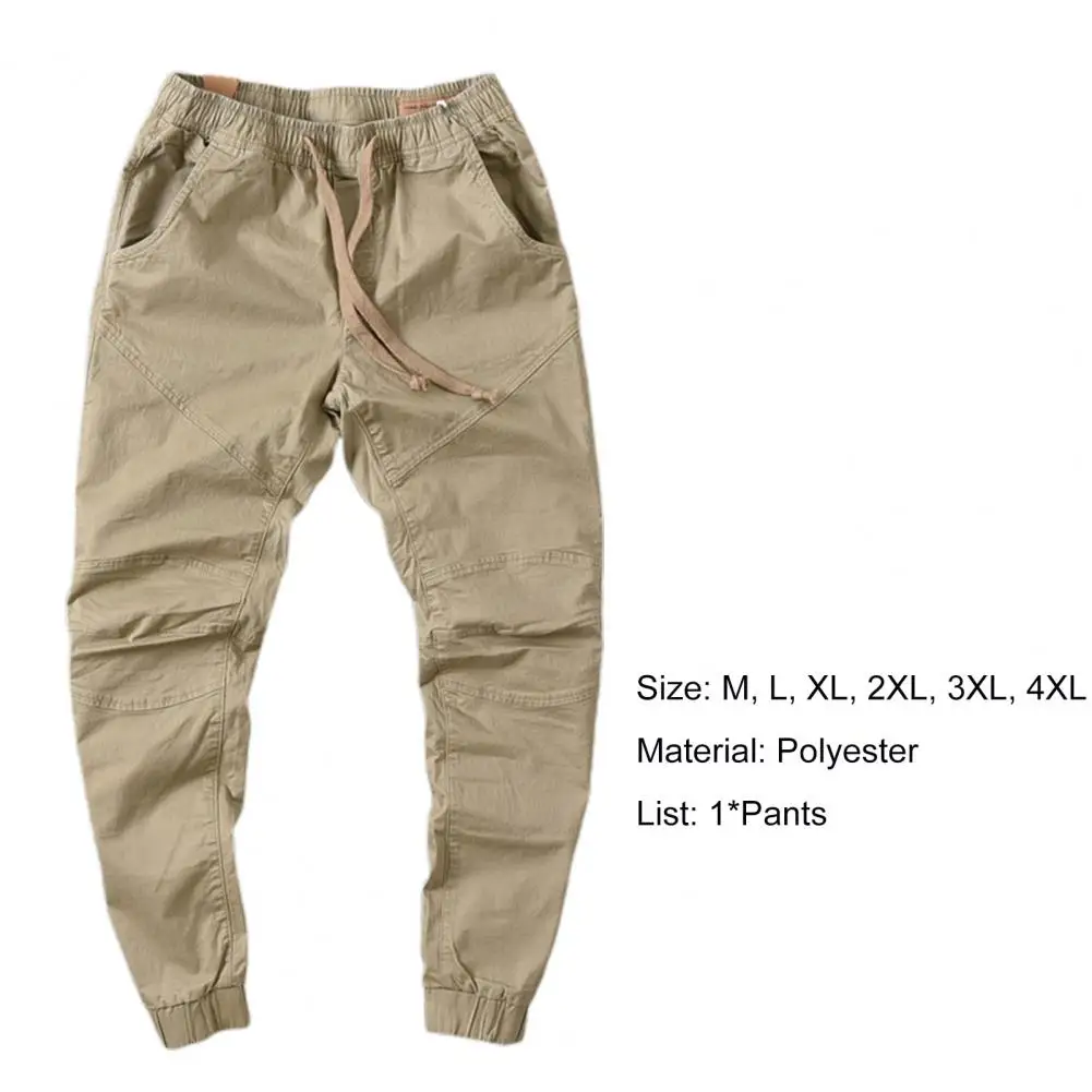 Description Picture 6 of itemSimple  Joggers Pants Sporty Slim Cropped Pants Skinny Male Men Overalls for Working