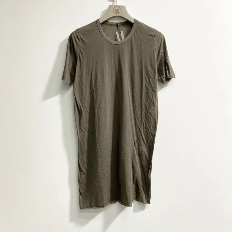 

2022s Rick Men's T-shirts Sheer Soft Cotton High Street Casual Long Top Tee Men's Clothing Streetwear Unisex T-Shirt