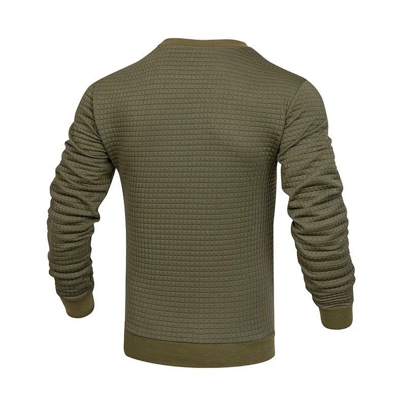 Men's Clothing Temperament Commuting 2023 Autumn and Winter New Fashion Round Neck Long Sleeve Solid Color Versatile Pullover