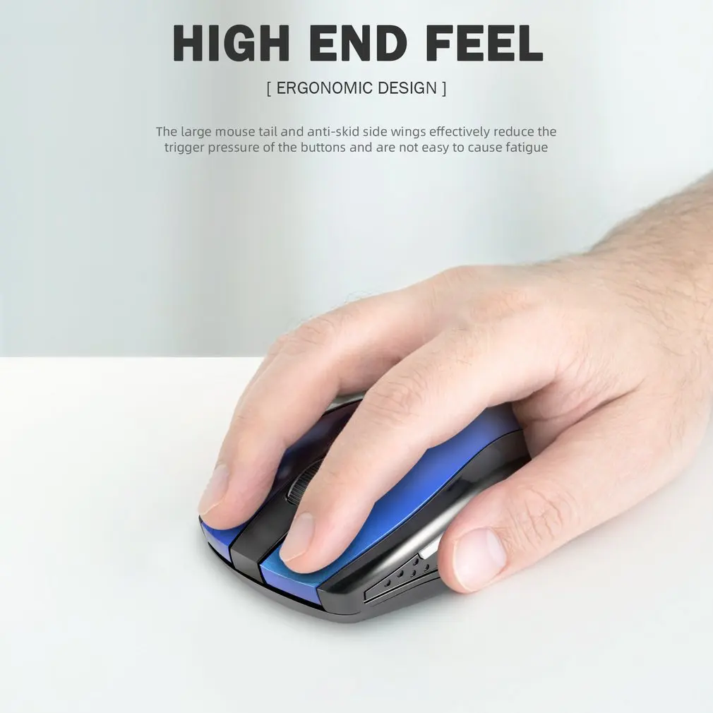 Mouse Wireless Ergonomic 1600 DPI Silent 6 Buttons For MacBook Tablet Laptop Mute 2.4G Quiet wireless mouse