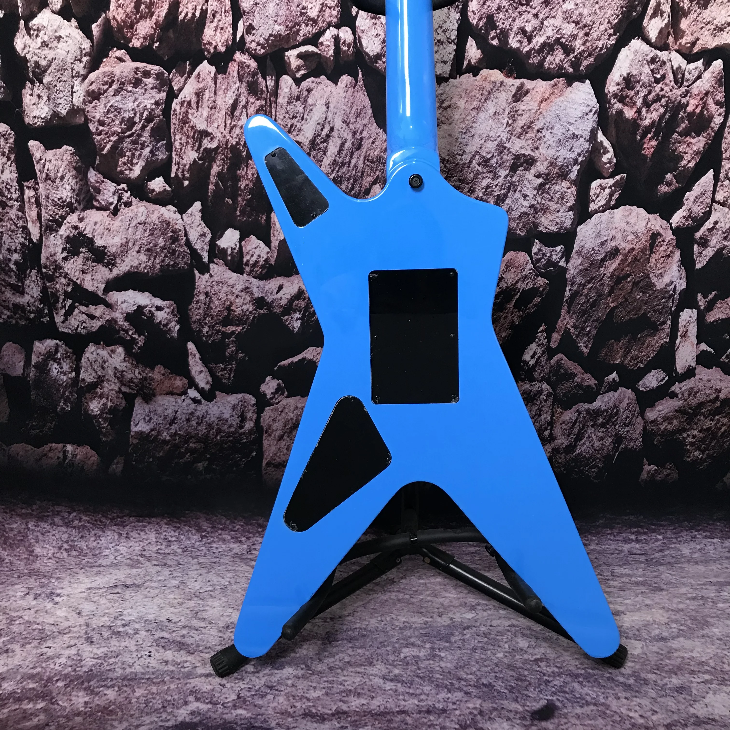 Blue Dimebag Dean Electric Guitar ML From Hell Lighting Body Bridge hot sale