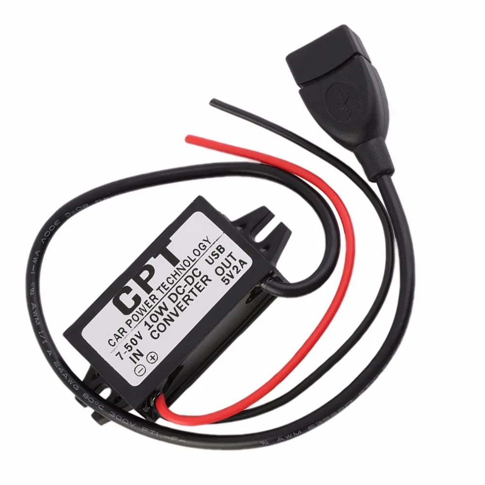Car Power Technology Charger DC Converter Module Single Port DC12V To DC5V 3A 15W With Micro USB Single Dual Install USB