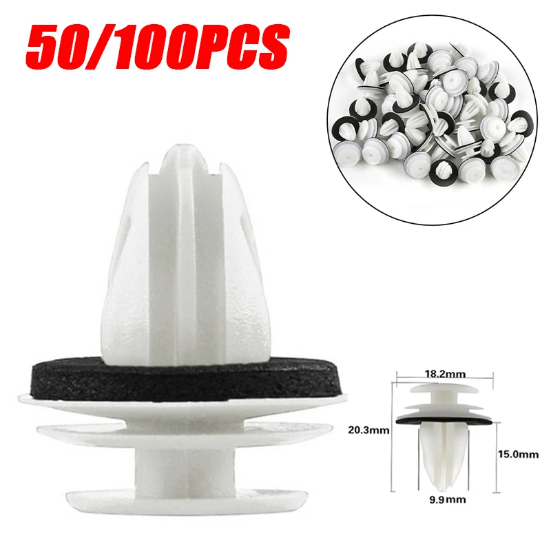 

New Door Panel Clip With Seal Ring Fastener Rivet Bumper Clip Retainer For BMW E34 E36 E38 E39 E46 M3 M5 Z3 X5 Car Accessories