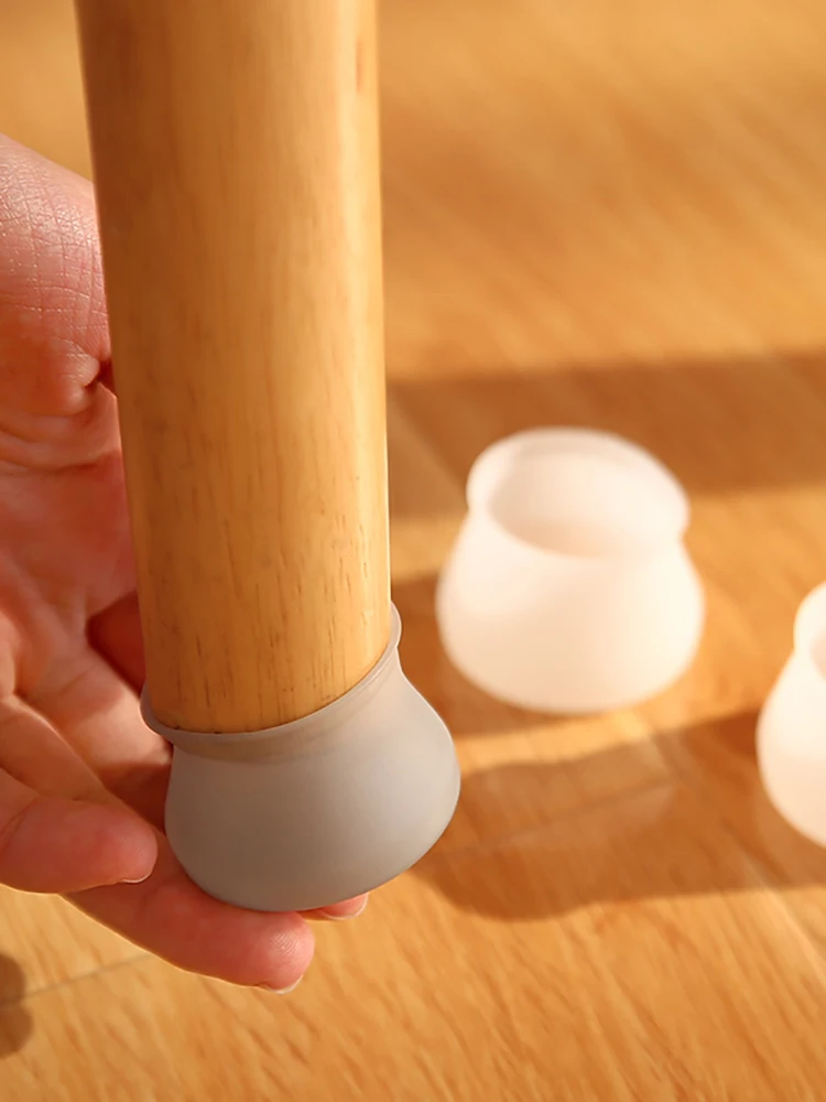 Chair Leg Protection Cover Caps Silicone Chair Foot Protector 4/8