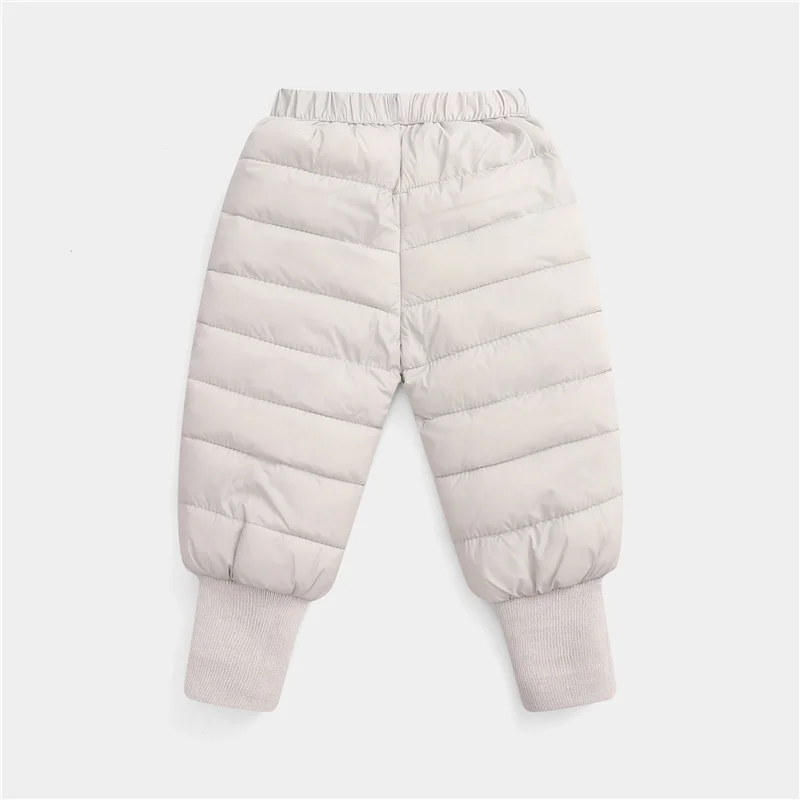 Winter Kids Warm Down Pants Autumn Children Clothing Boys Girls Thick Ski Trousers Baby Windproof Snow Long Pants 1-5 Years