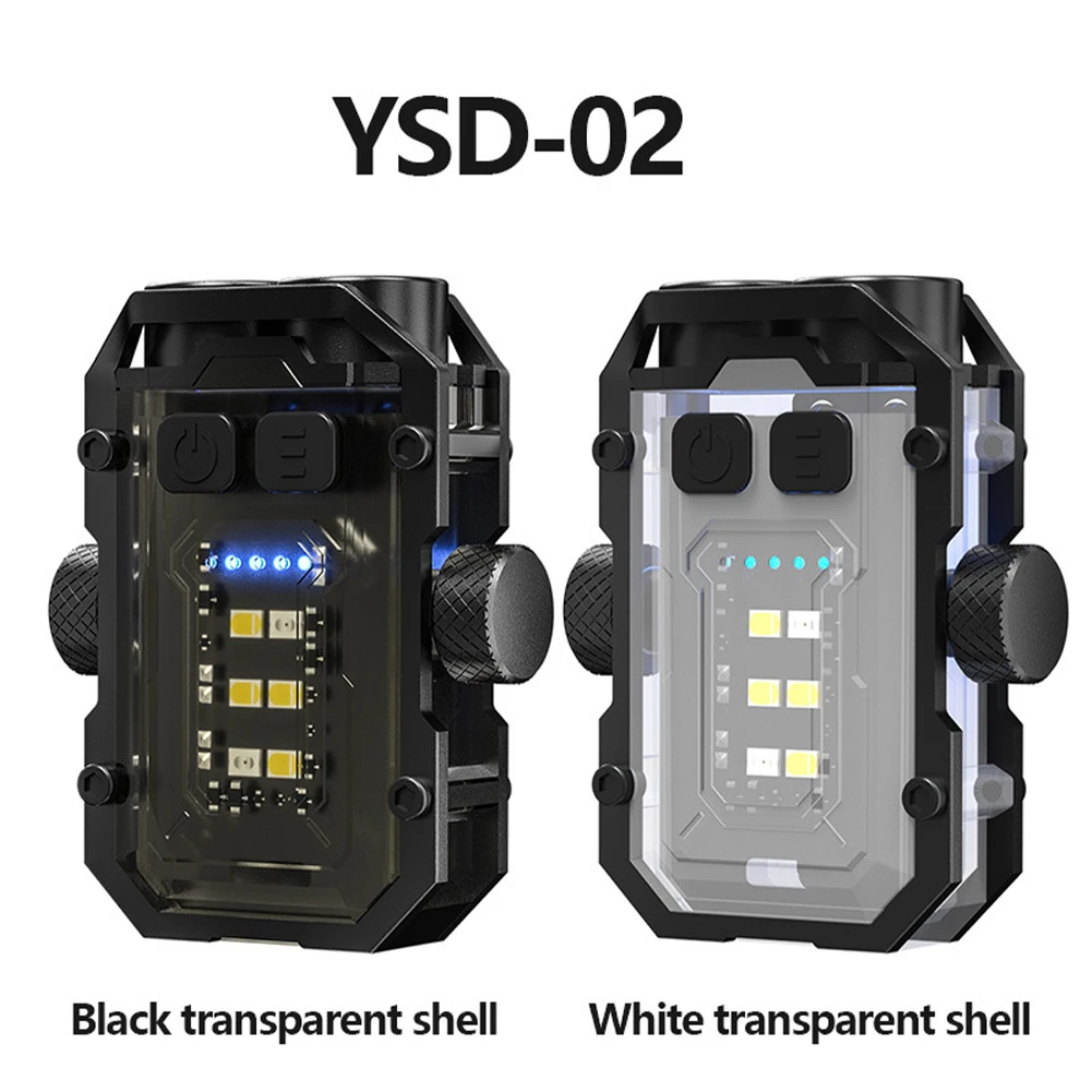 Mini Clip Keychain Flashlight Rechargeable LED Magnetic Keychain Portable Flash Light Small COB Repair Emergency Work Light