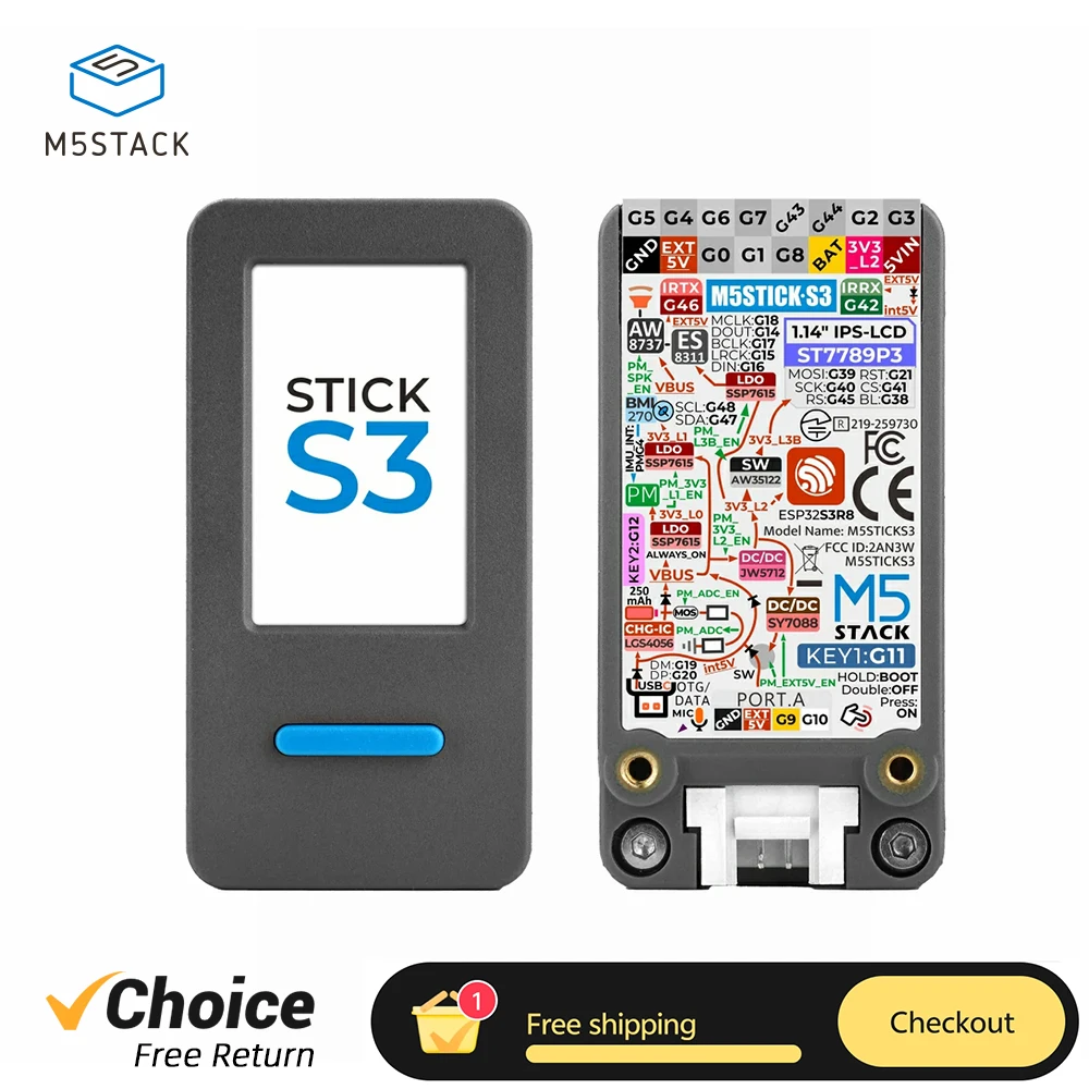ESP32-S3 8MB คอนโทรลเลอร์ IoT พัฒนาได้