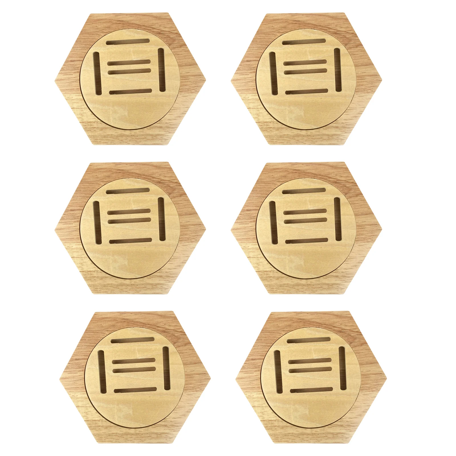 Présentoir à Médailles AHANDMAKER - 6 Pièces Bois - Nid D'Abeille Hexagonal - Adhésif