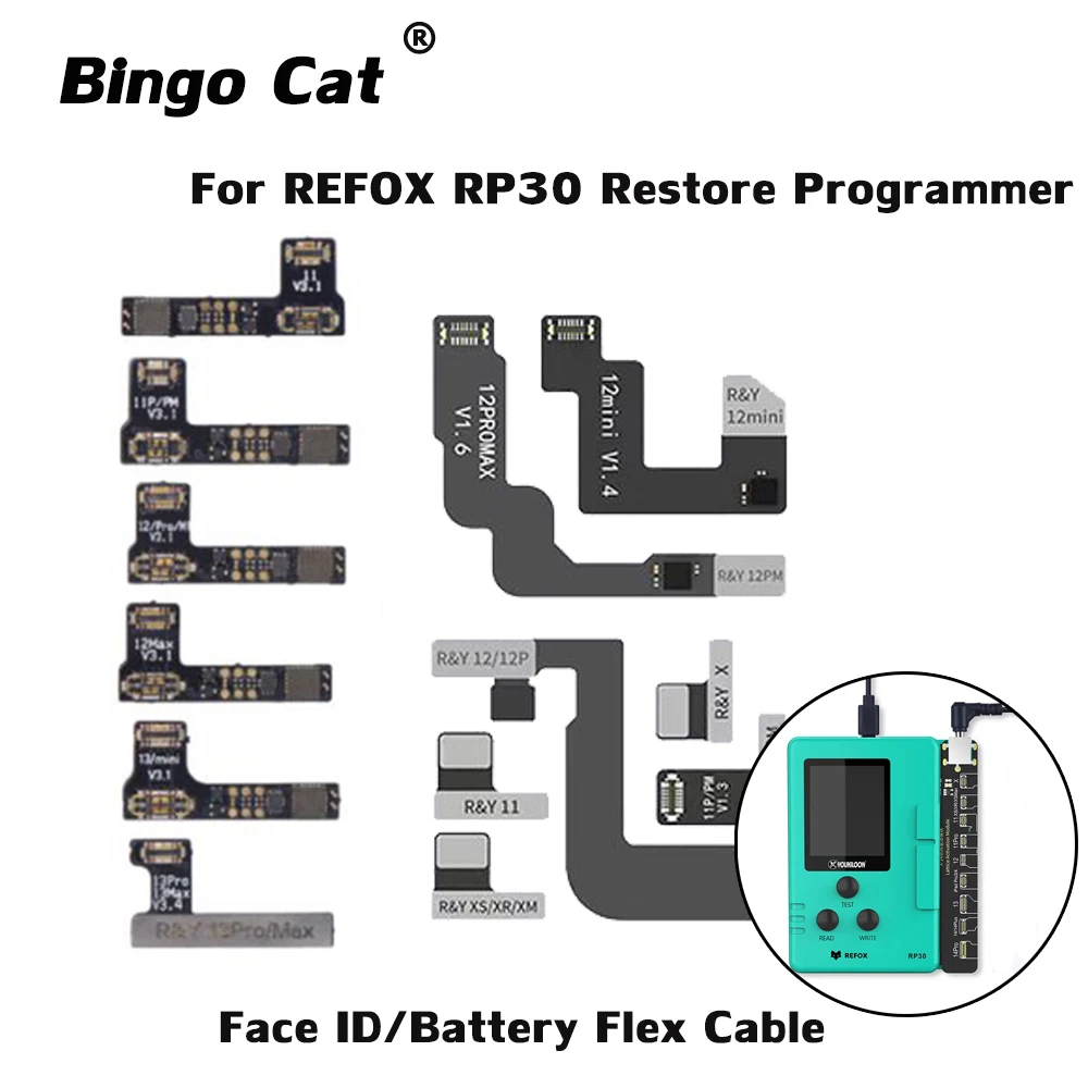 Refox Rp30 Dot Matrix Repair Cable Module Dot Projector Read Write Face Id Repair Flex Cable Nessuna Saldatura Per Iphone X-14 Pro Max