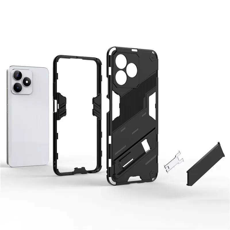 Shockproof Armour Case For Realme C51 C53 C55 With Kickstand Ring_voghion.com