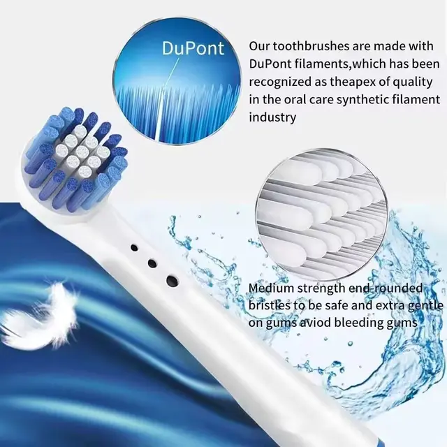 16/20 шт. насадки для насадки для электрической зубной щетки Oral B, сменная насадка для насадки, чувствительная нить Cross Action для Oralb 4