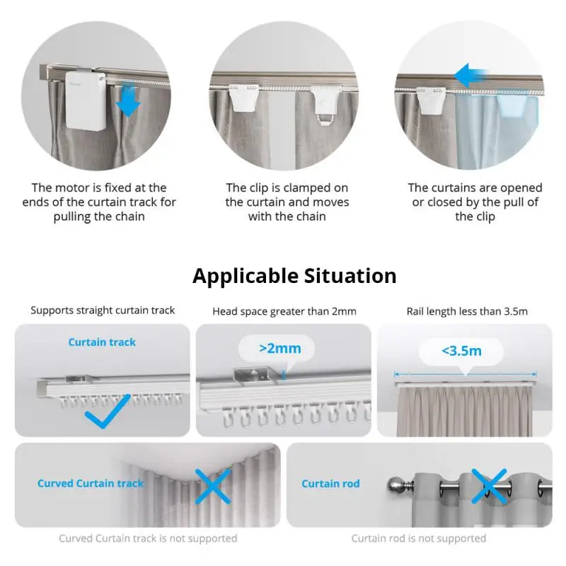 SONOFF ZBCurtain 스마트 지그비 커튼 모터 스위치, eWeLink 홈 자동화 제어, 구글 홈 알렉사, 쉬운 설치, 5V, 1A