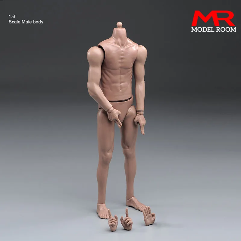 

1/6 Male Semi-Silicone Standard Joint Body 12'' Male Soldier Super Flexible Action Figure Body Doll for 1:6 Head Sculpts