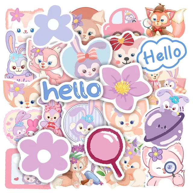 50Pcs Linabell Sticker Toys for Girls Kawaii Stickers Cute Sticker Graffiti Packnotebook Skateboard Mobile Phone Cartoon Gift 3