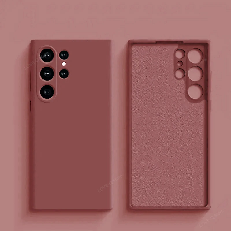 Luxury Liquid Silicone Soft TPU Phone Case - S25 Ultra Plus