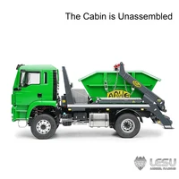 NEW LESU RC Loader Skip Truck 1/14 Scale 4*4 Metal Hydraulic Swing Arm Garbage Truck RC Truck Dump Car Tipper Model RC Toys Gift 2