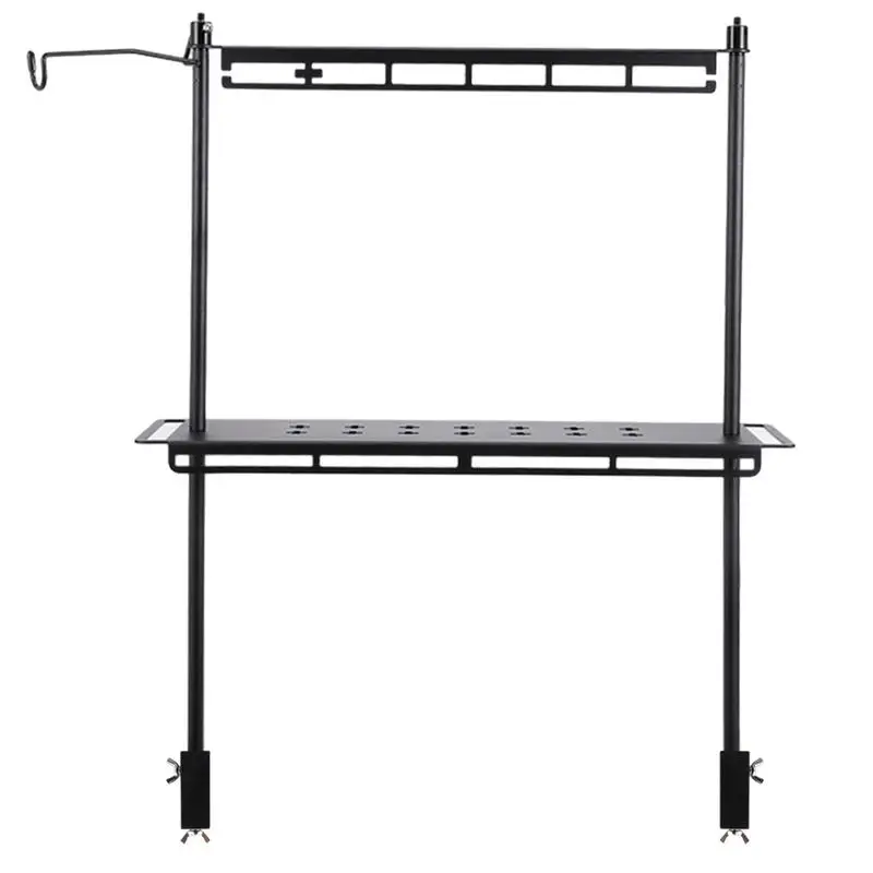 

Складная стойка для хранения для кемпинга, настольная подставка для пикника со стандартной прочностью, Портативная Складная полка, стойка-органайзер для кемпинга