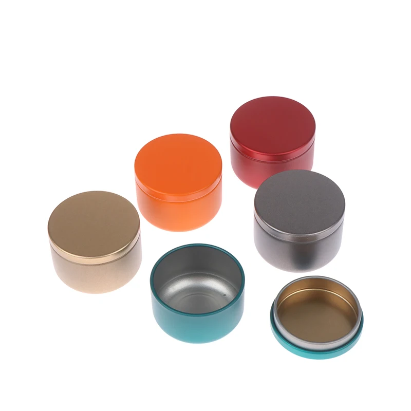 Portable Solid Color Mini Tin Box Tea Sealed Jar Packing Boxes Jewelry Candy Small Storage Can Coin Earring Headphones Gift Case tea tin box tea canister