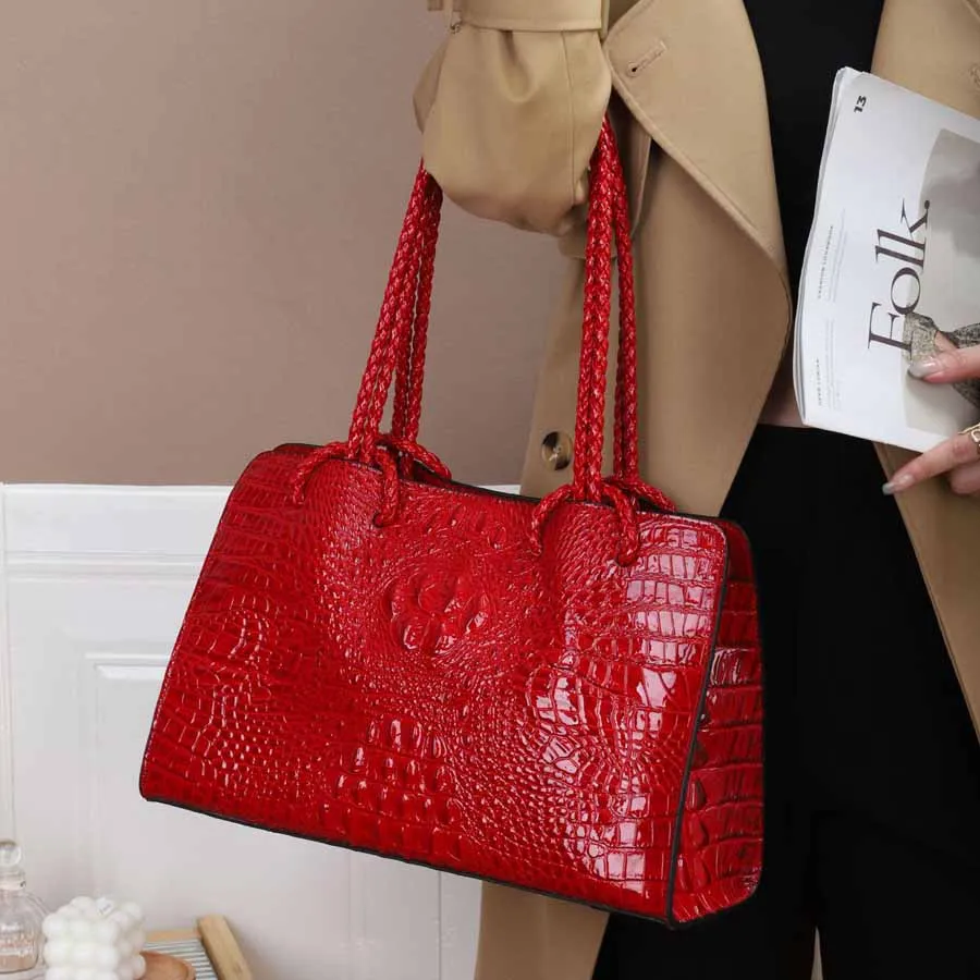 LongShoulderBagNewHighCapacityWomensPursesandHandbagsLeather