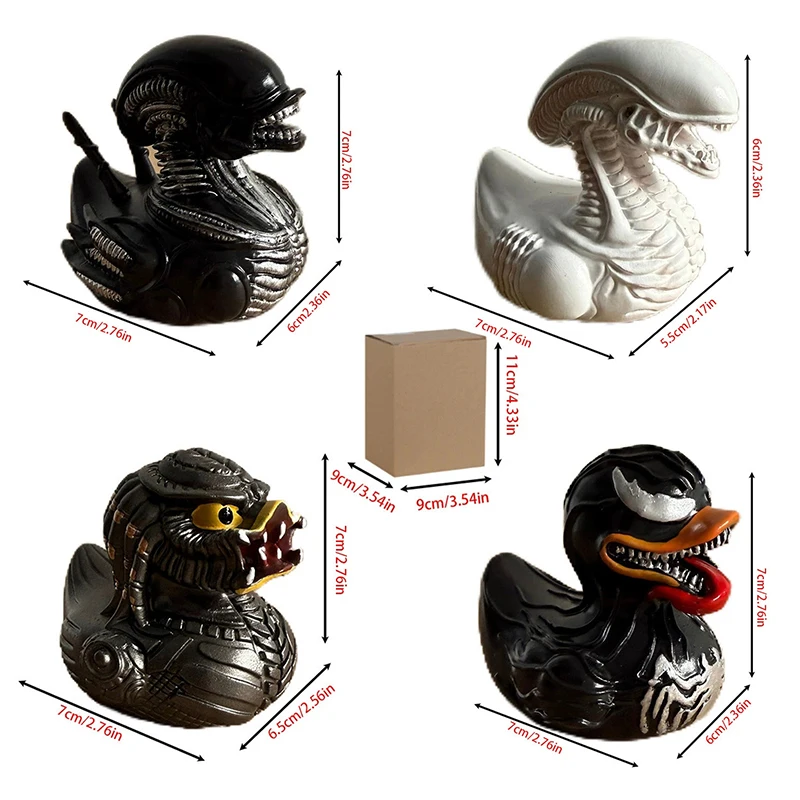 Special-Shaped Duck Ornament Alien Duck Statue Wicked Funny Resin Home Decoration Ornament Car ornament crafts miniature figurines resin ornaments miniature ornament resin crafts miniature duck figurines