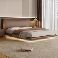 Lit de rangement pour adolescents, chambre à coucher, esthétique, moderne, Queen Size, salon, rembourrage, tables de nuit, décoration de la maison 2